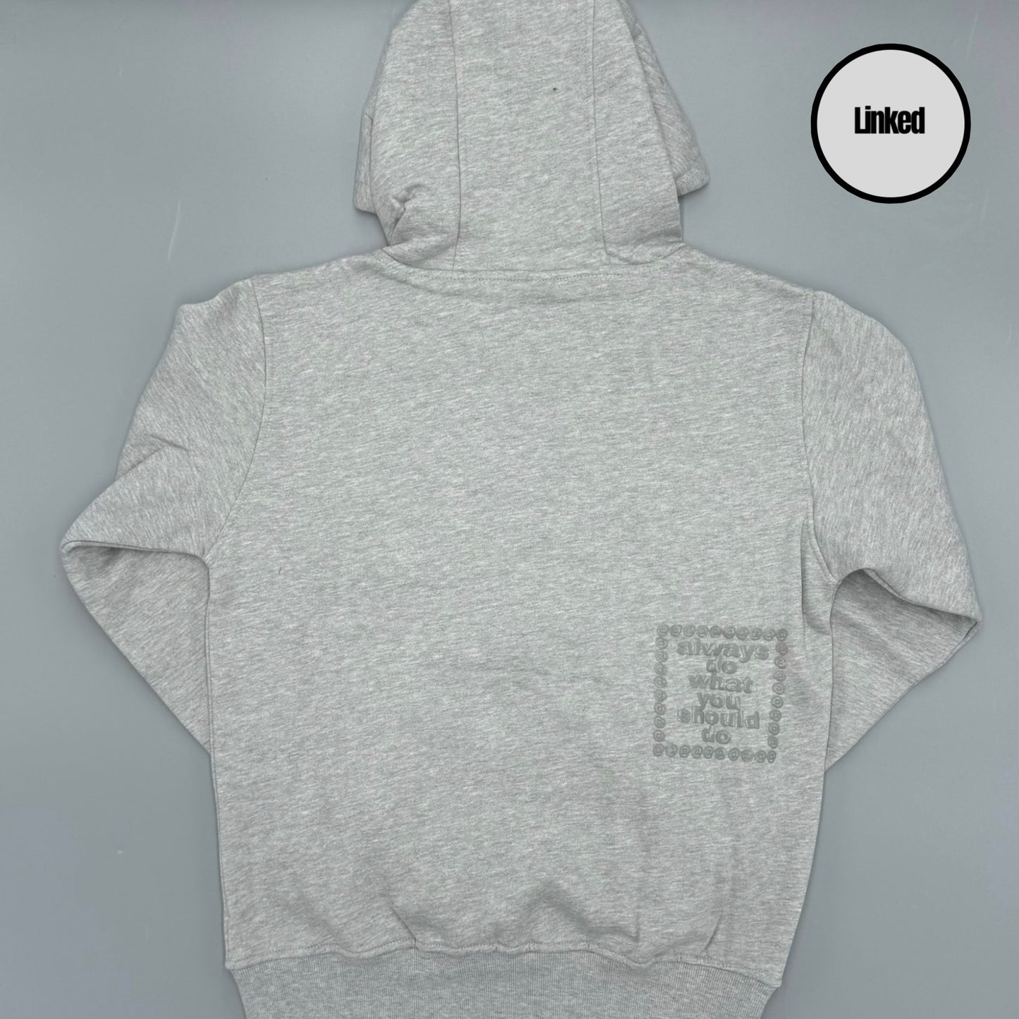 ADWYSD GREY ZIP UP HOODIE