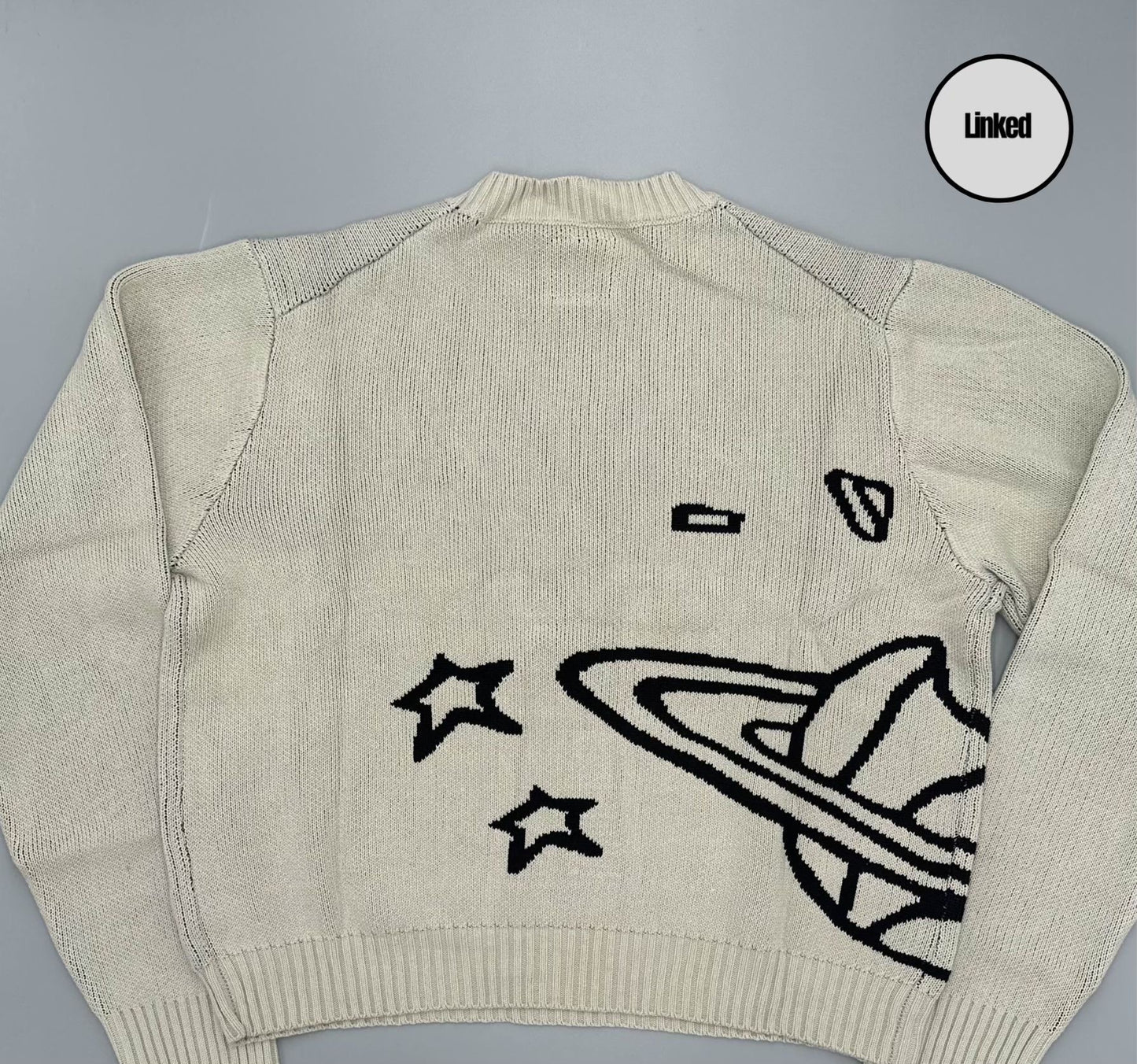 BROKEN PLANET CREAM KNIT