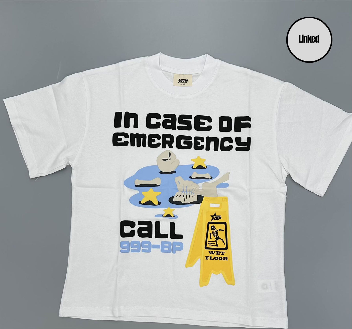 BROKEN PLANET IN CASE OF EMERGENCY T-SHIRT