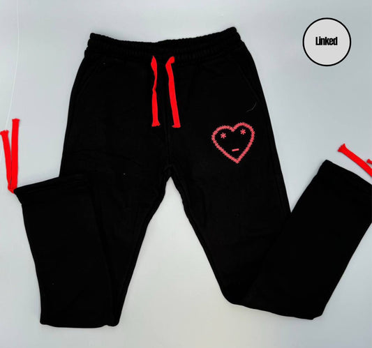 CARSICKO DND BLACK/RED JOGGERS