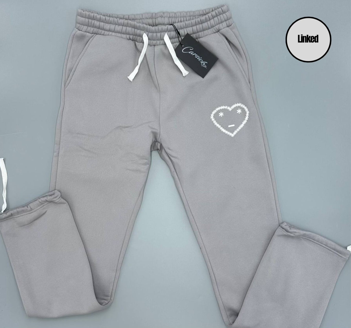 CARSICKO SIGNATURE GREY JOGGERS