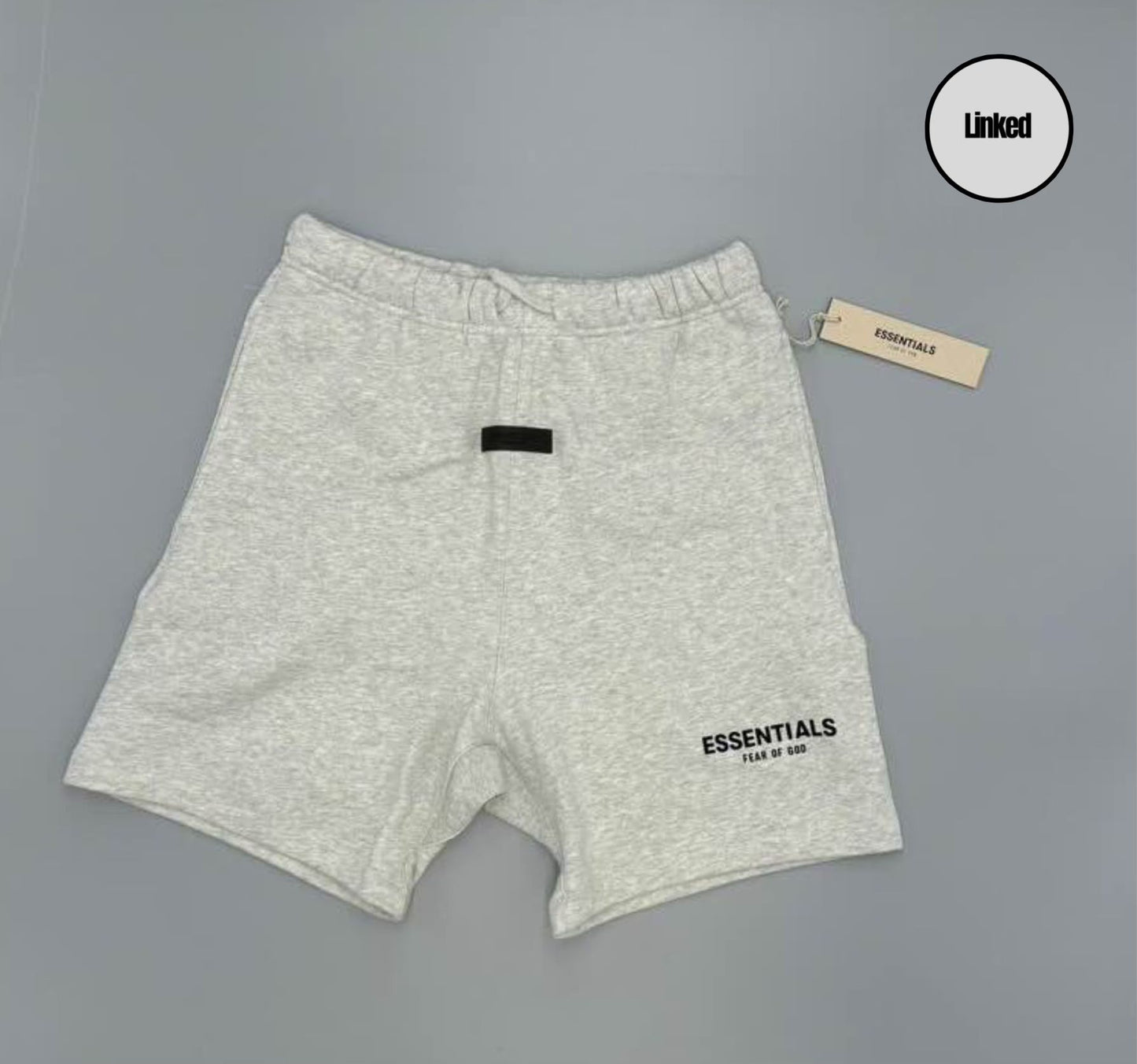 FEAR OF GOD / ESSENTIALS SS22 LIGHT OATMEAL SHORTS