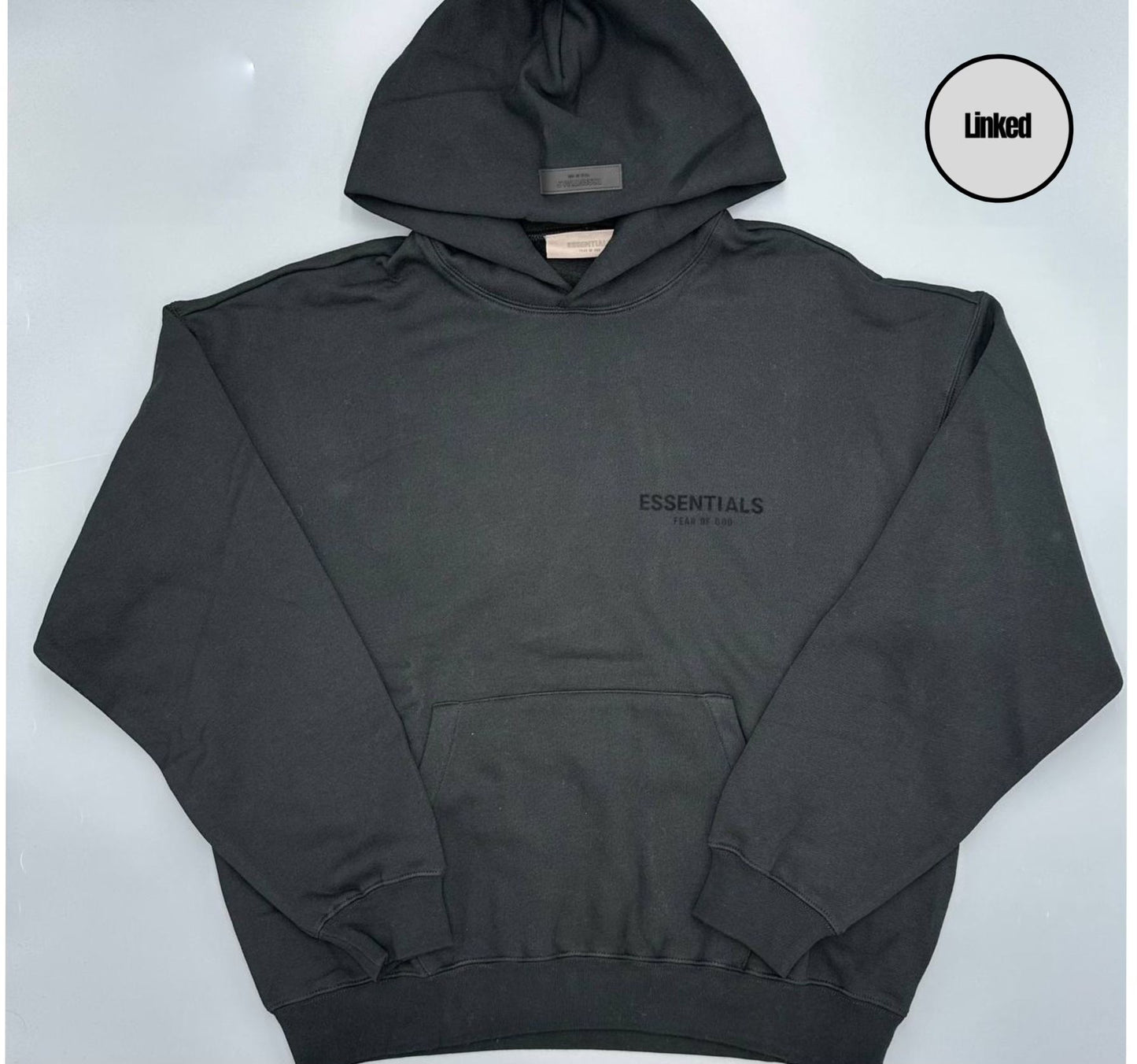 FEAR OF GOD / ESSENTIALS SS22 BLACK HOODIE