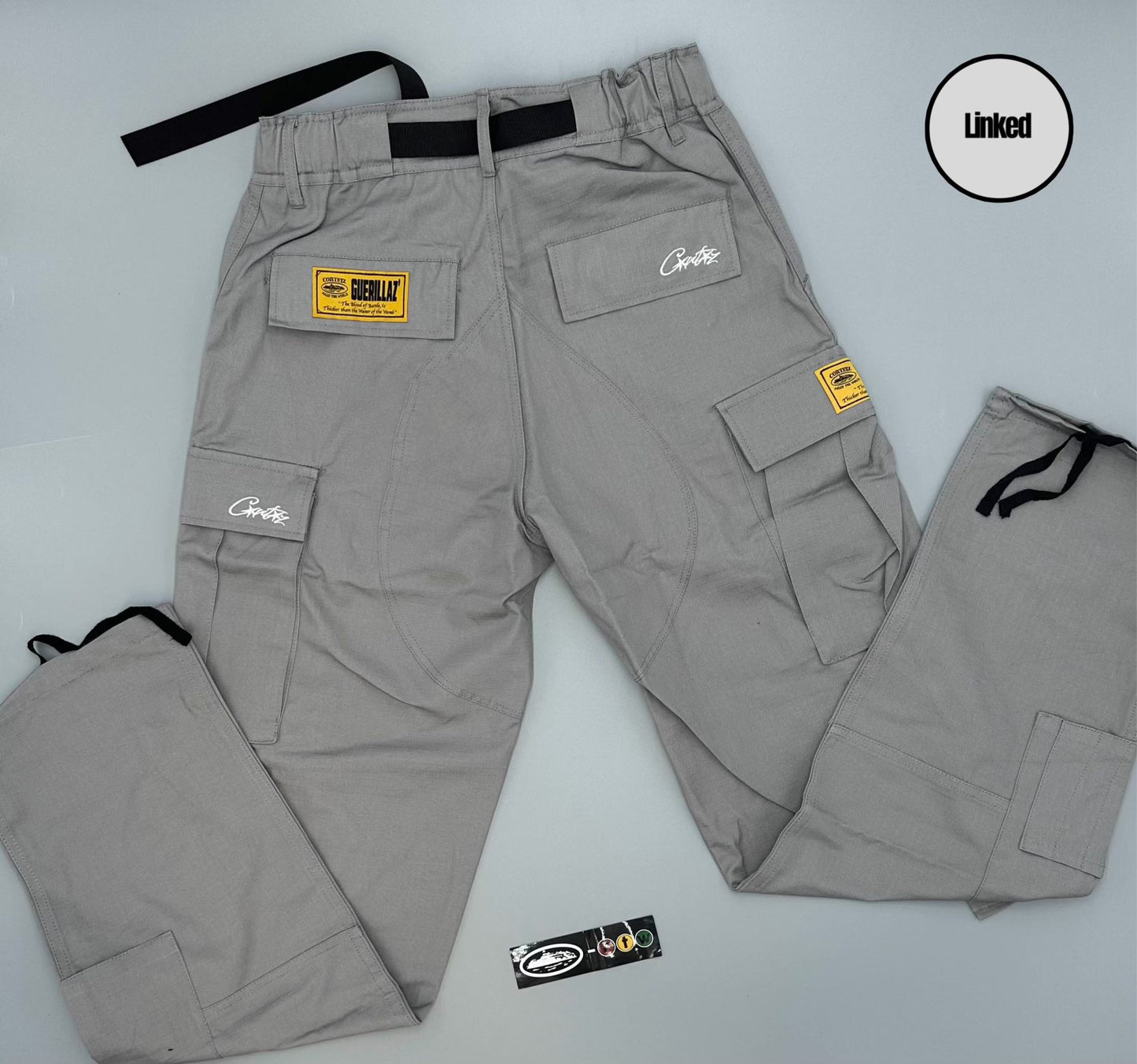 CORTEIZ GREY CARGO PANTS