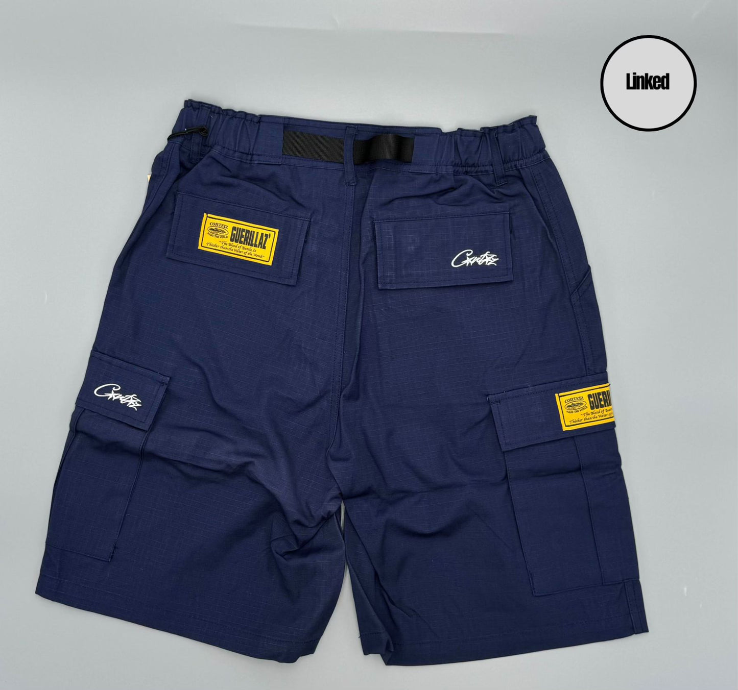 CORTEIZ NAVY CARGO SHORTS