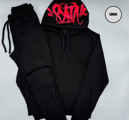 SYNA WORLD BLACK/RED TRACKSUIT