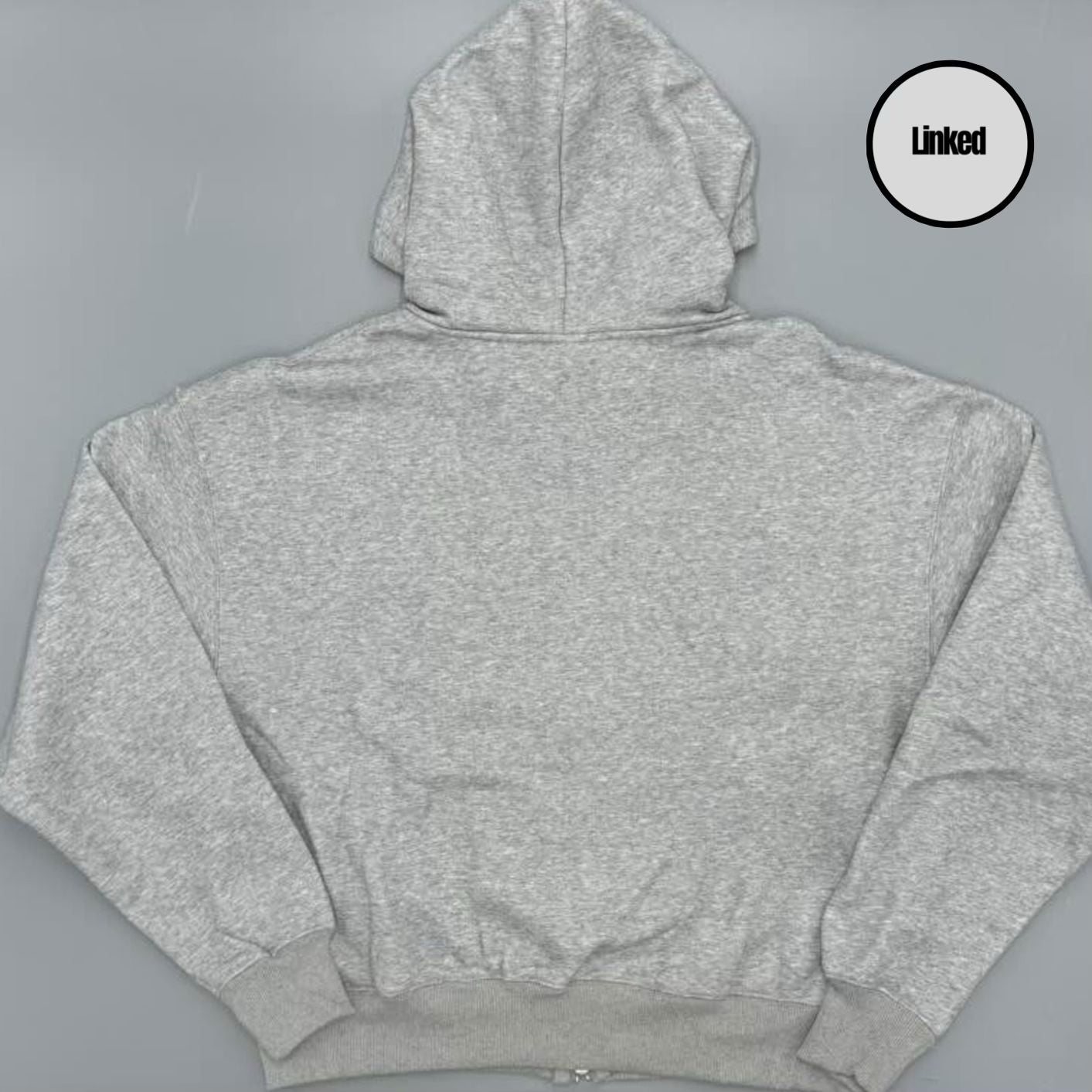 BROKEN PLANET LIGHT GREY ZIP UP HOODIE