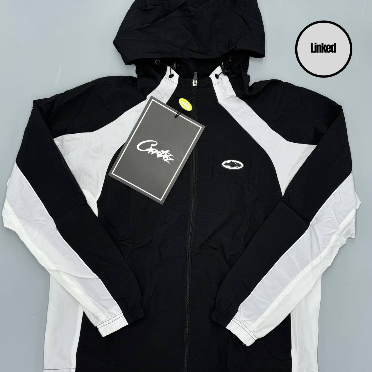 CORTEIZ BLACK WINDBREAKER