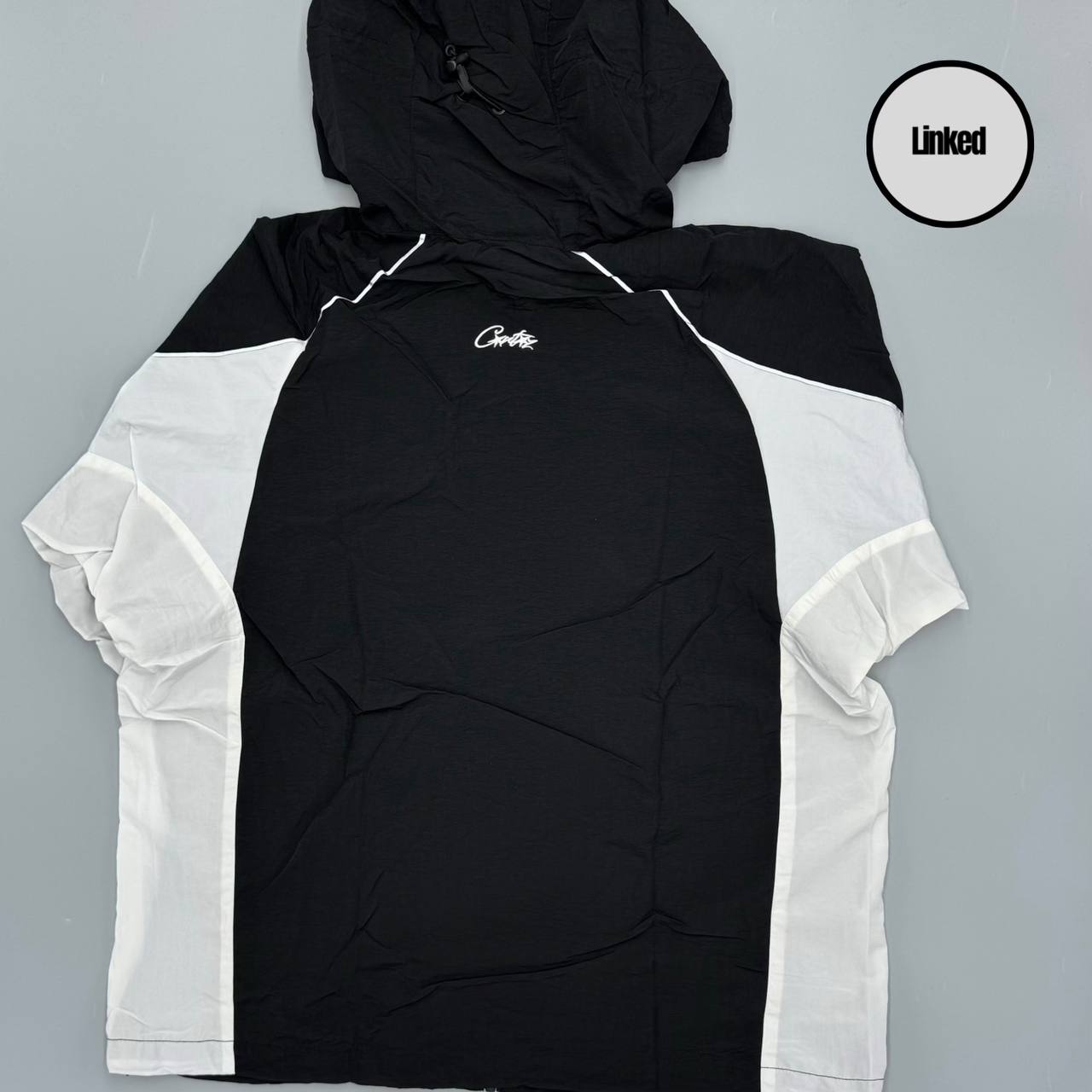 CORTEIZ BLACK WINDBREAKER