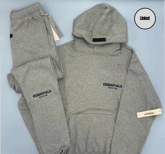 FEAR OF GOD / ESSENTIALS SS22 DARK OATMEAL TRACKSUIT