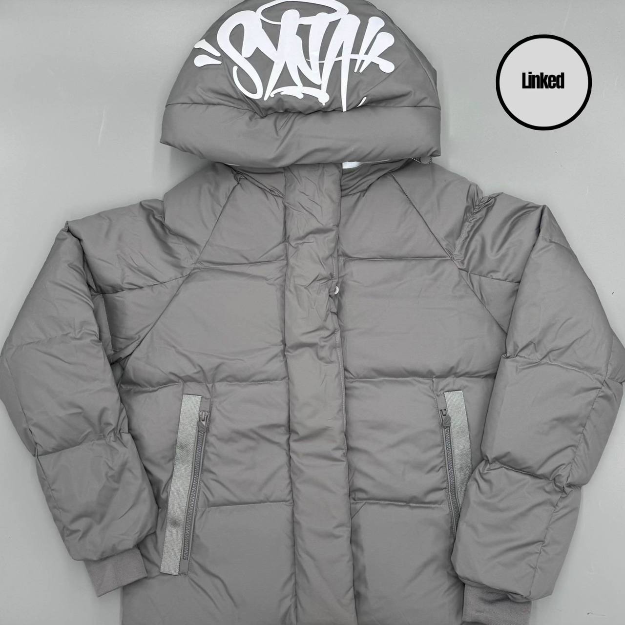 SYNA WORLD GREY PUFFER JACKET