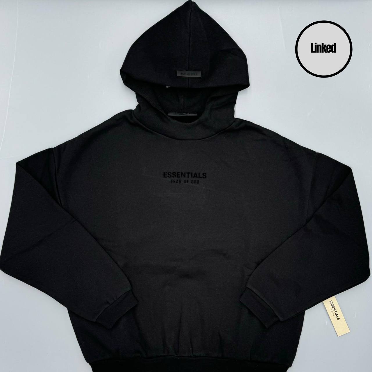 FEAR OF GOD / ESSENTIALS FW23 JET BLACK HOODIE