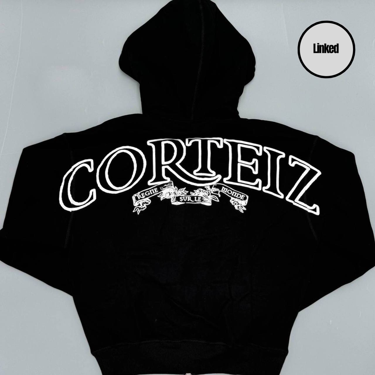 CORTEIZ BLACK SUPERIOR ROYALE ZIP-UP HOODIE