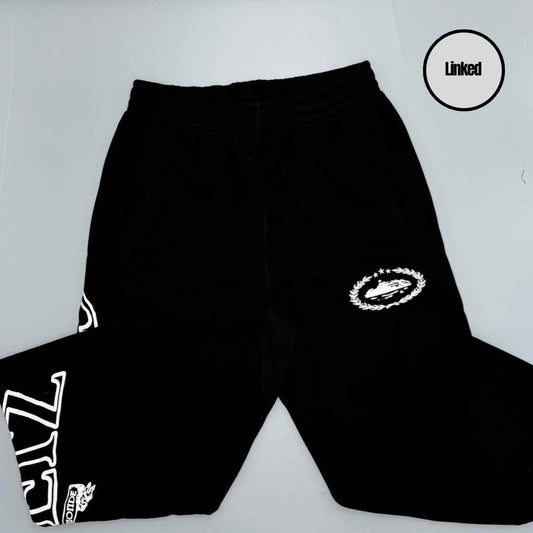 CORTEIZ BLACK SUPERIOR ROYALE JOGGERS