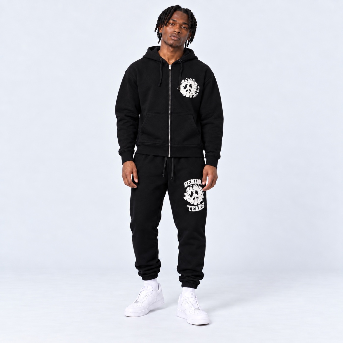 Denim Tears Black University Tracksuit