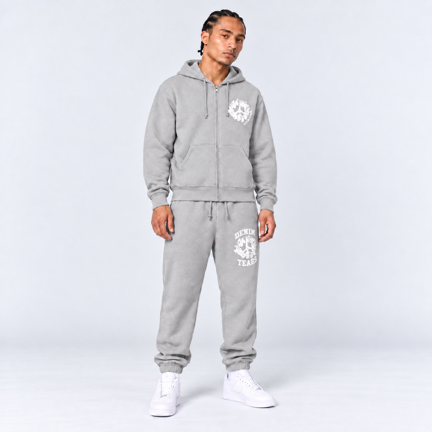 Denim Tears Grey University Tracksuit