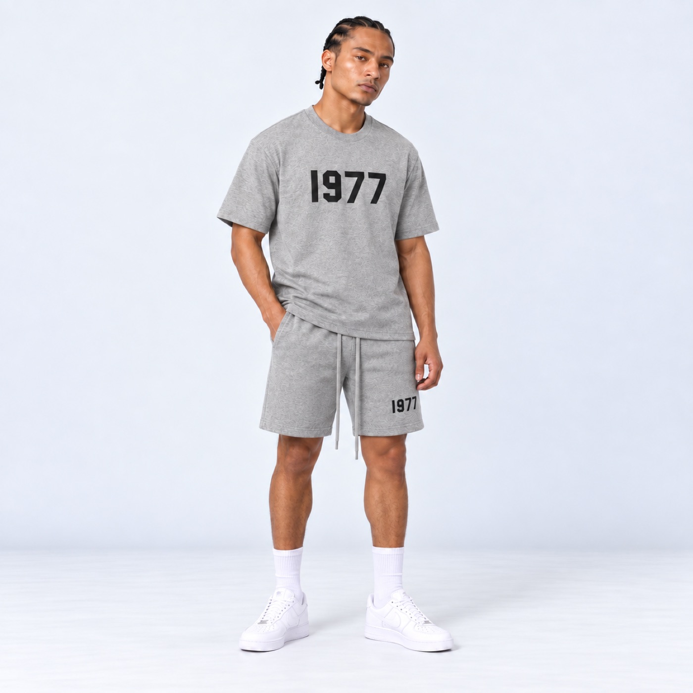 Essentials Dark Oat 1977 Short Set