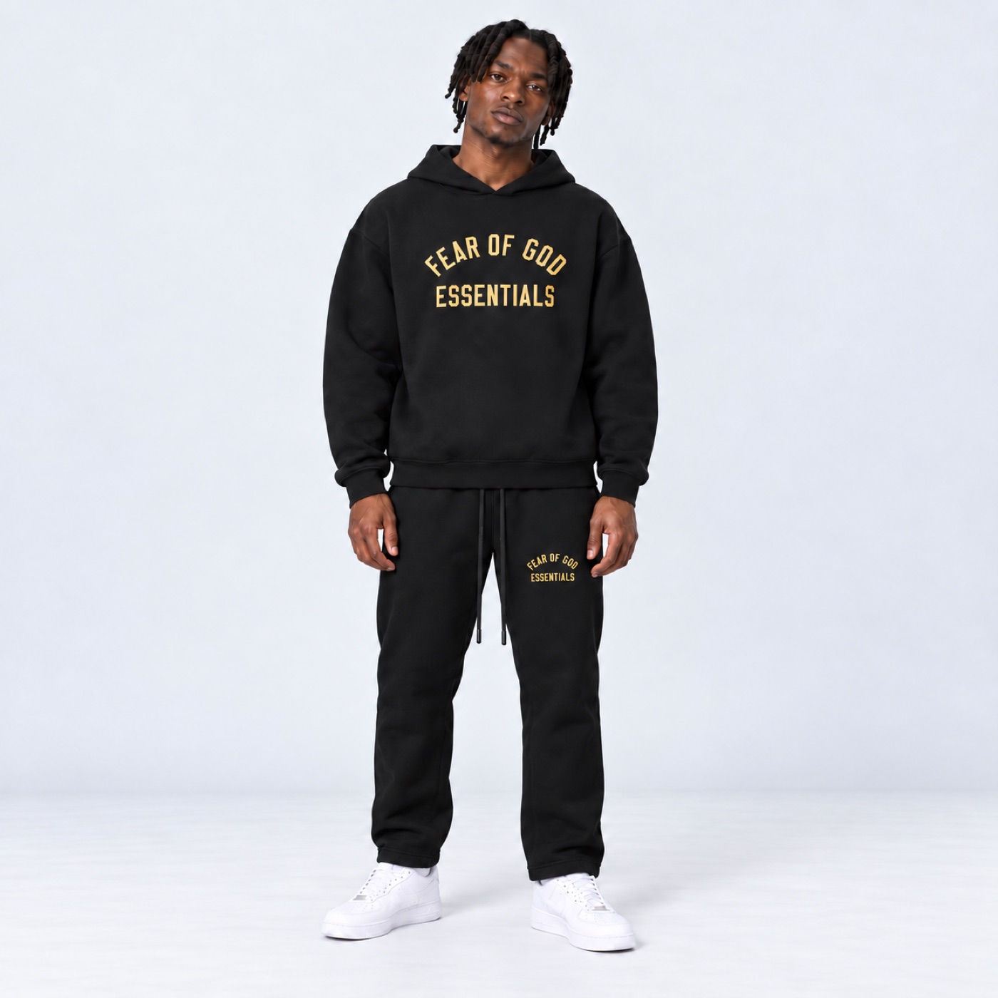 Essentials FW24 Black/Gold Tracksuit