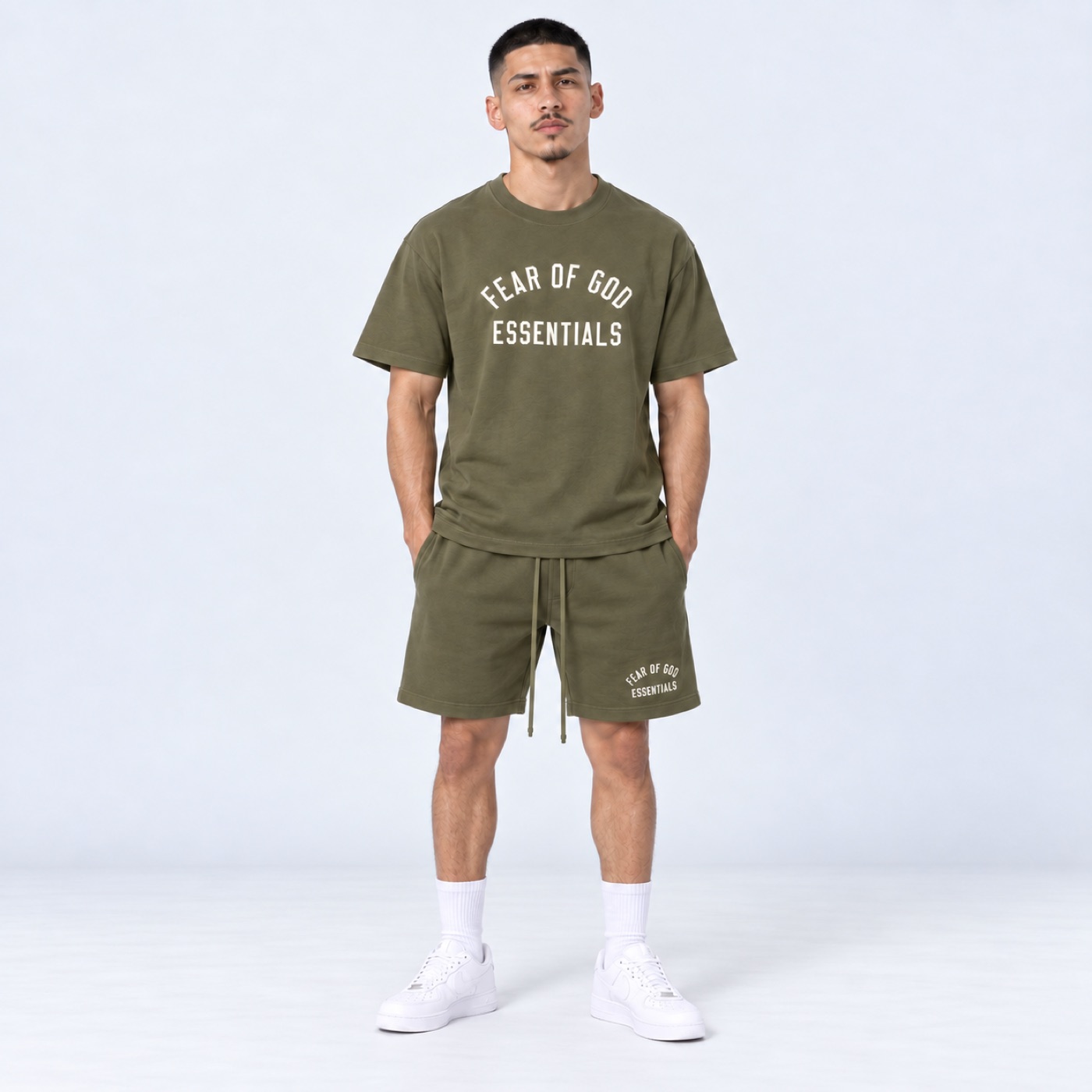 Essentials FW24 Military Green Short Set