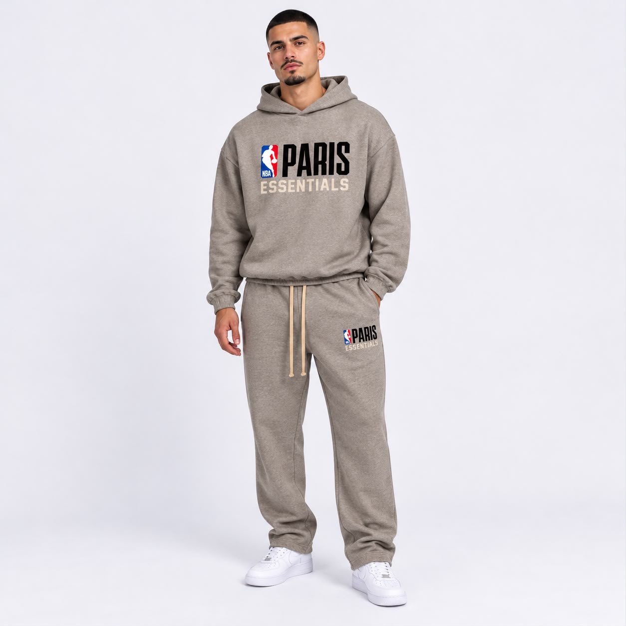 ESSENTIALS NBA – WARM HEATHER – TRACKSUIT