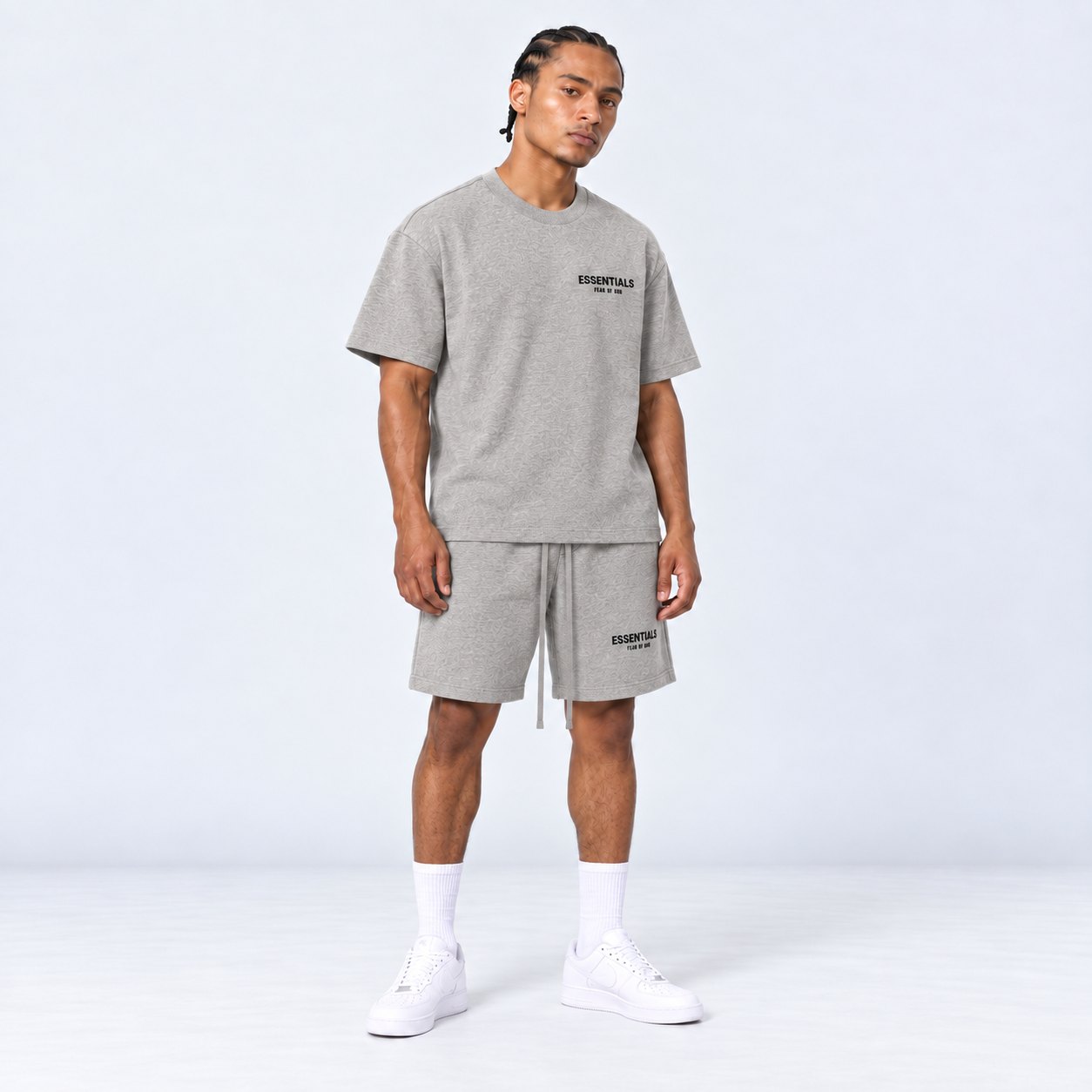 ESSENTIALS SS22 – DARK OATMEAL – SHORT SET
