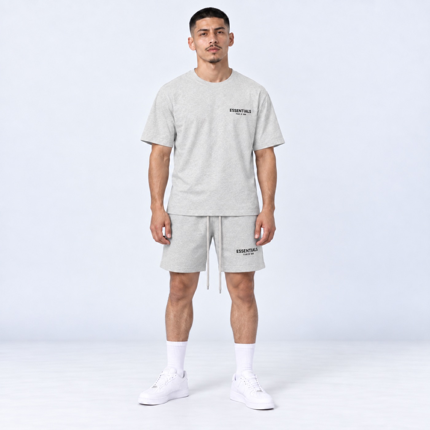 Essentials SS22 Light Oatmeal Short Set
