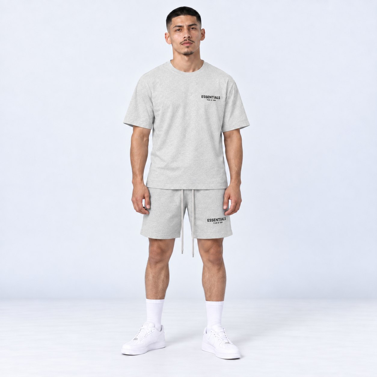 ESSENTIALS SS22 – LIGHT OATMEAL – SHORT SET