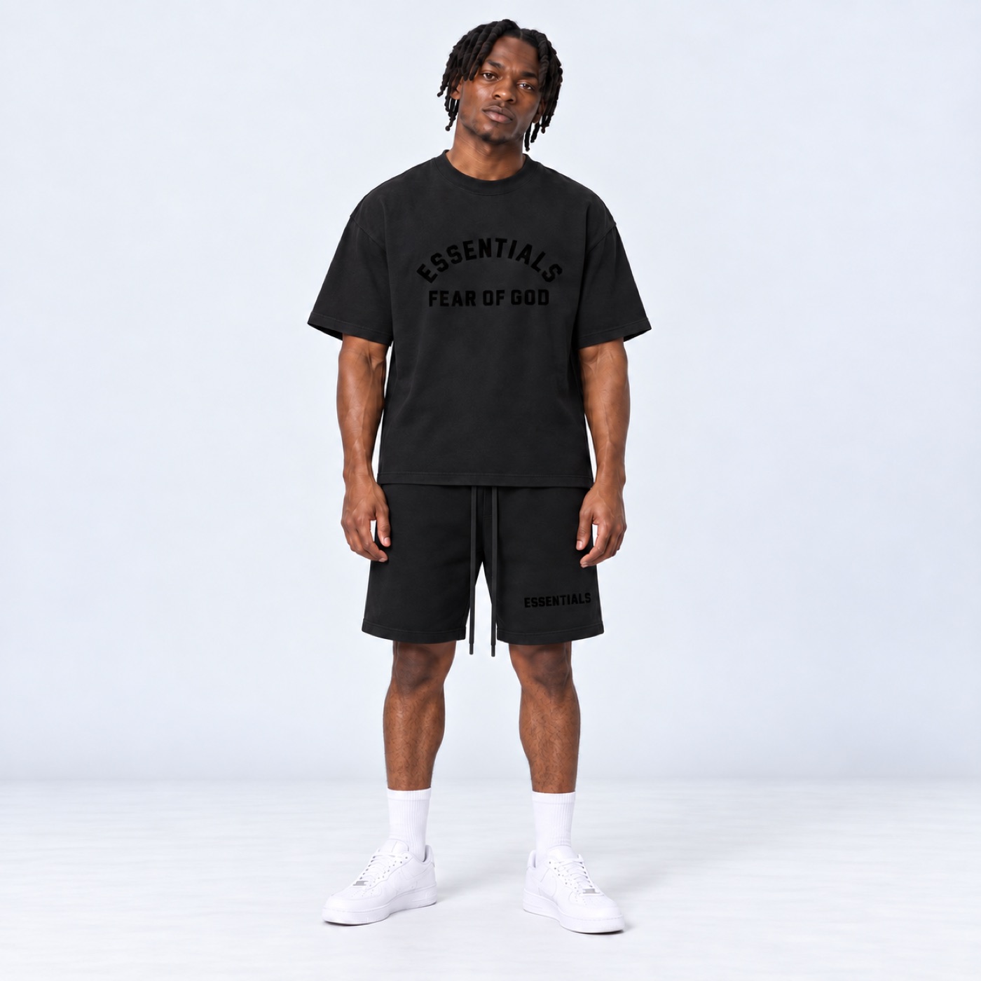 Essentials SS23 Jet Black Short Set