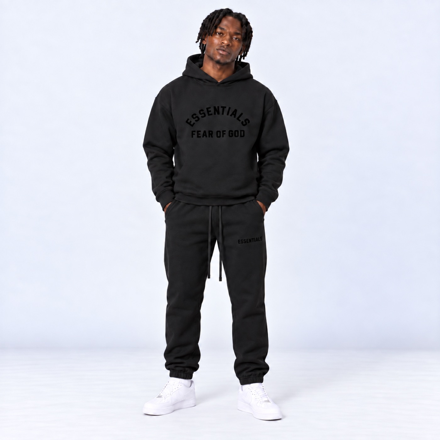 Essentials SS23 Jet Black Tracksuit