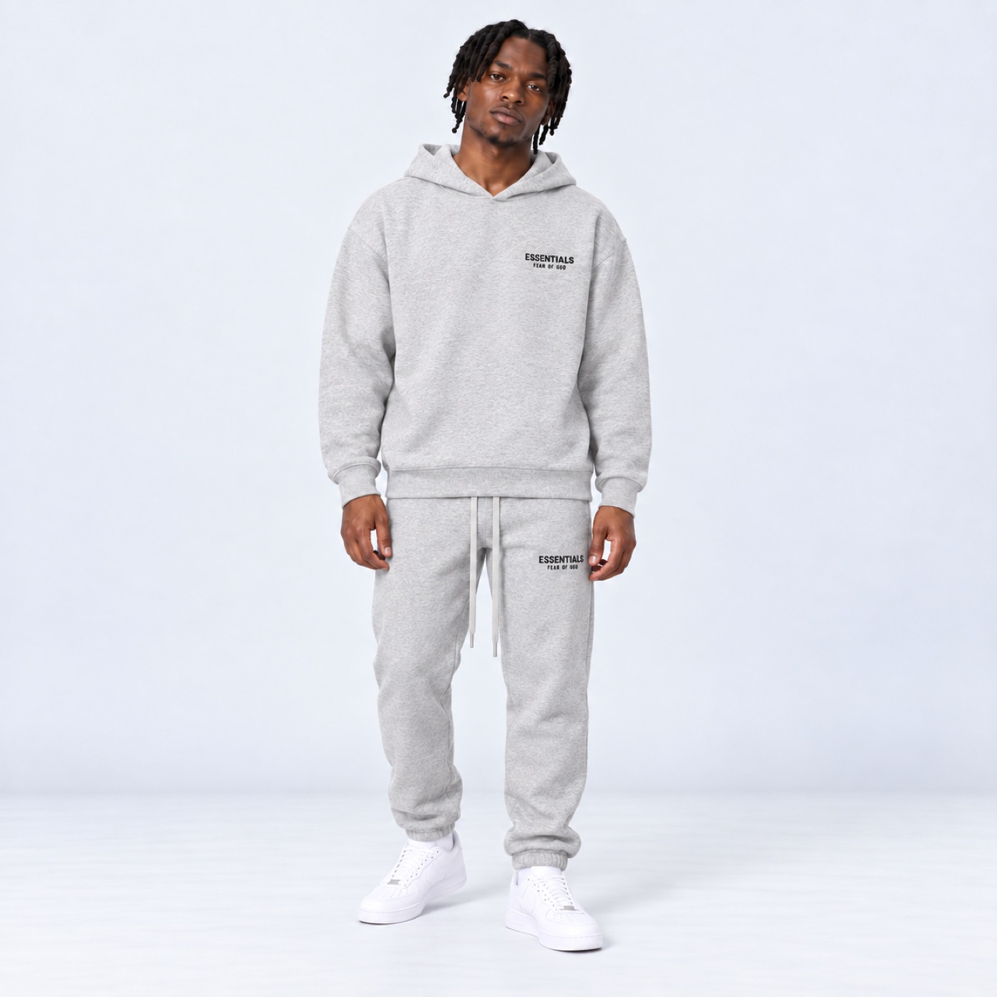 Essentials SS25 Light Heather Grey Tracksuit