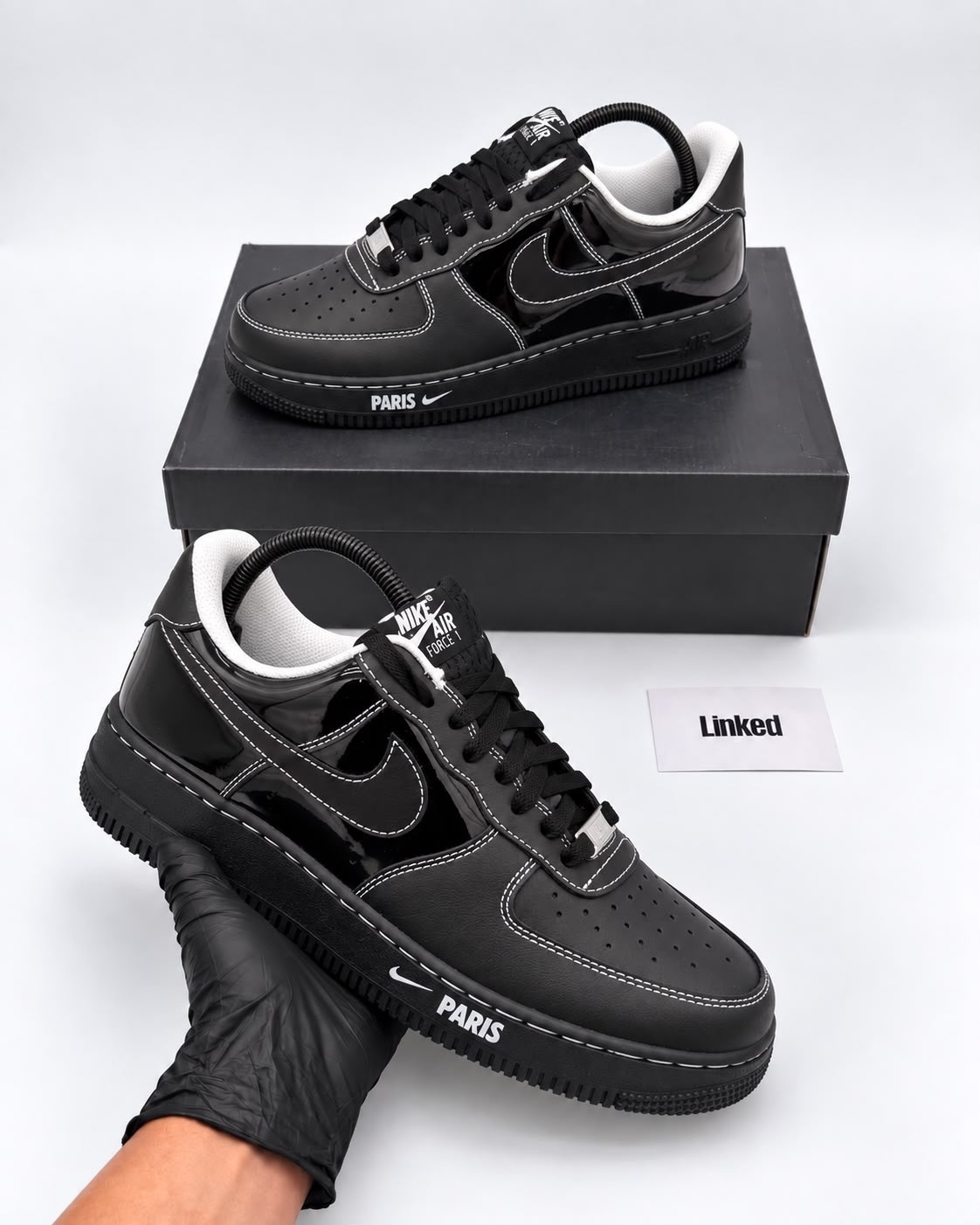 Nike Air Force 1 Black Paris