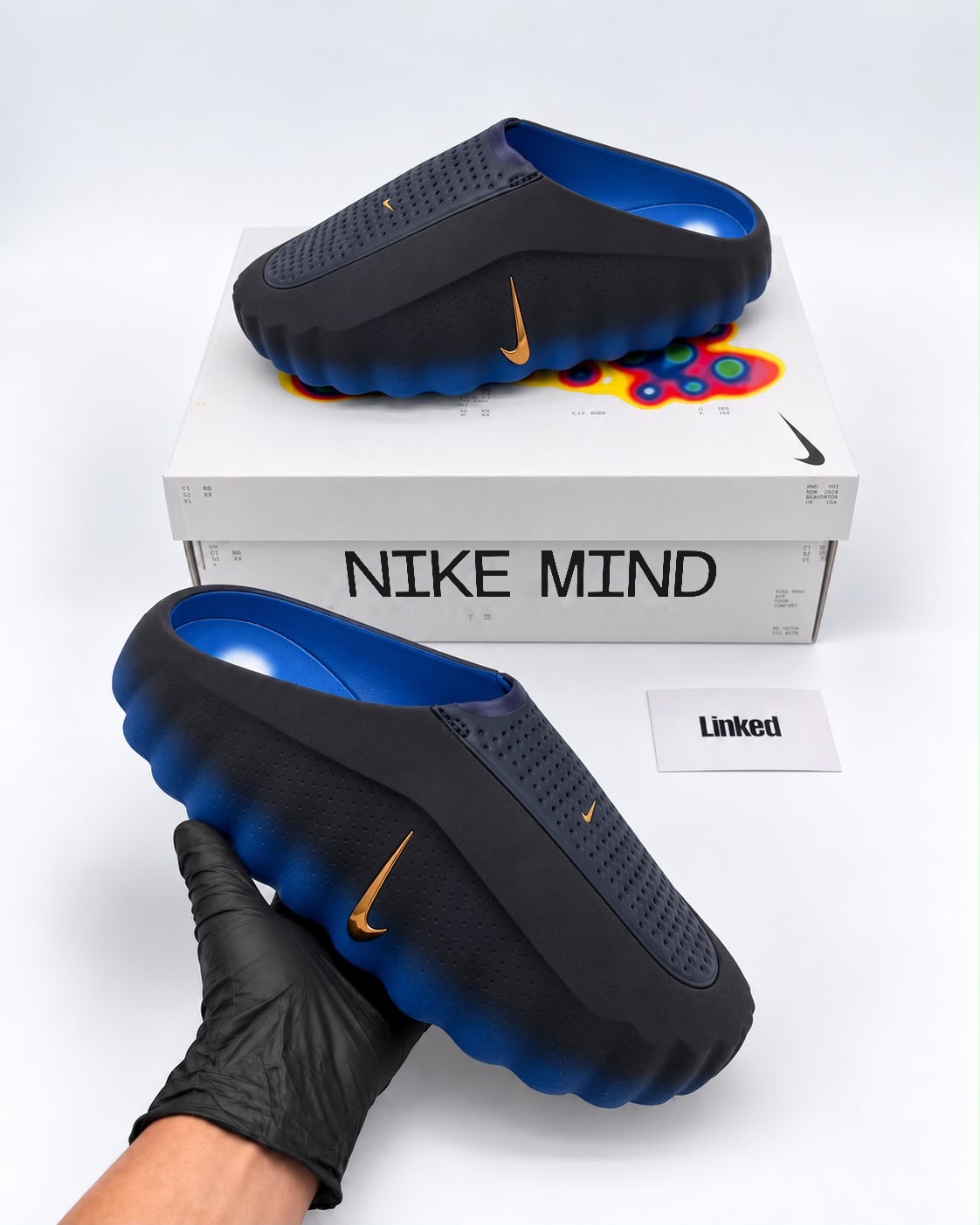 Nike Mind Sliders Blackened Blue