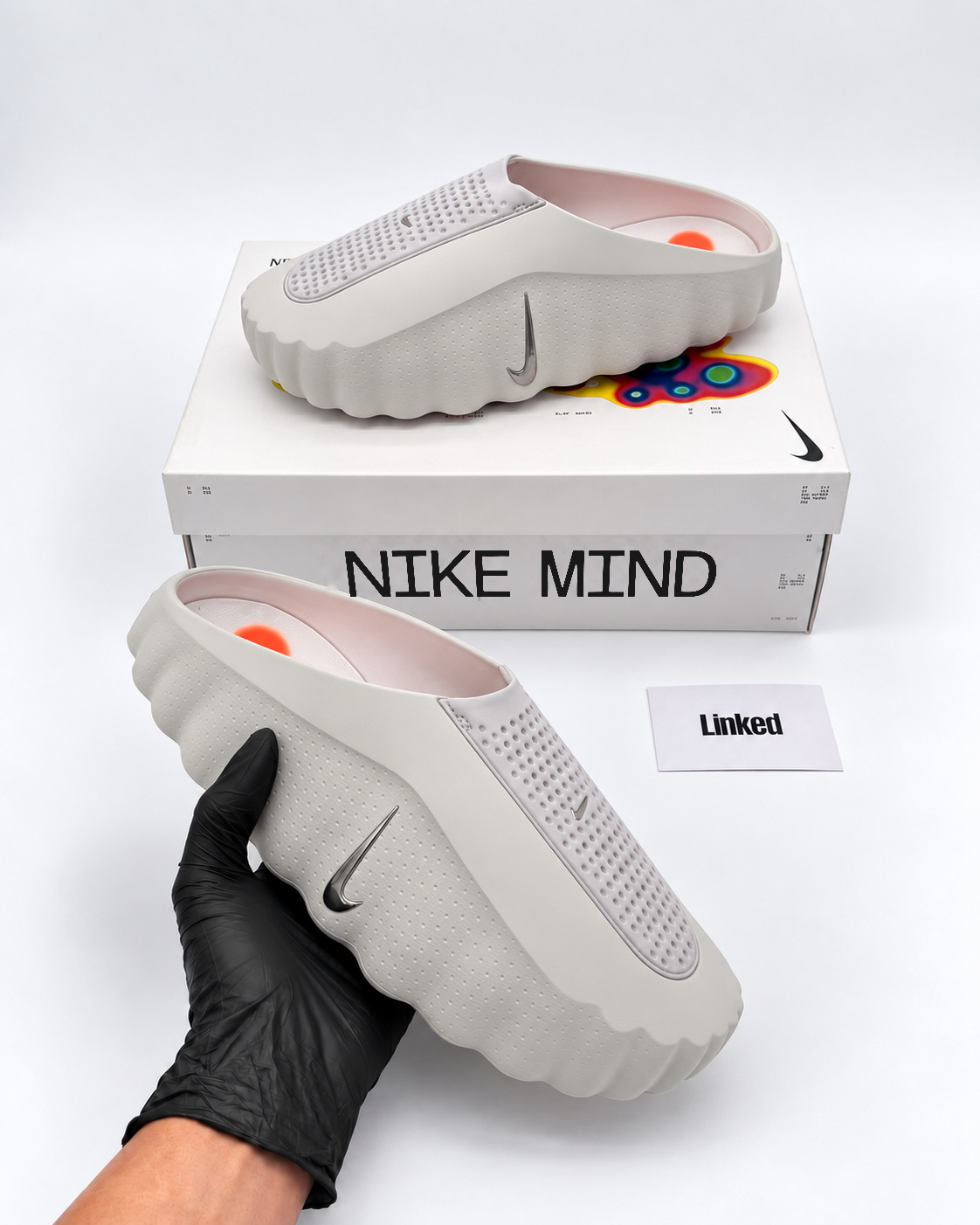 Nike Mind Sliders Light Smoke Grey