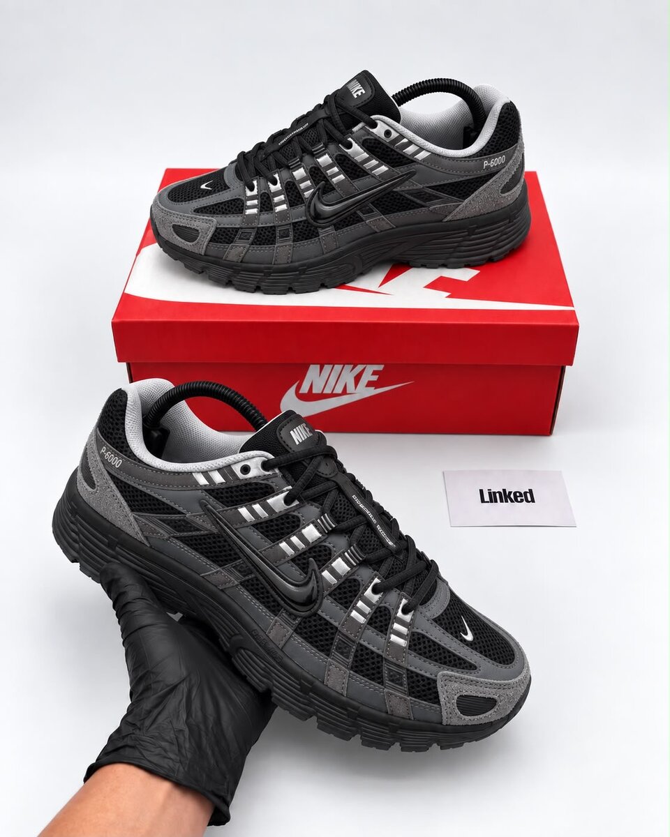 Nike P-6000 Black/Chrome