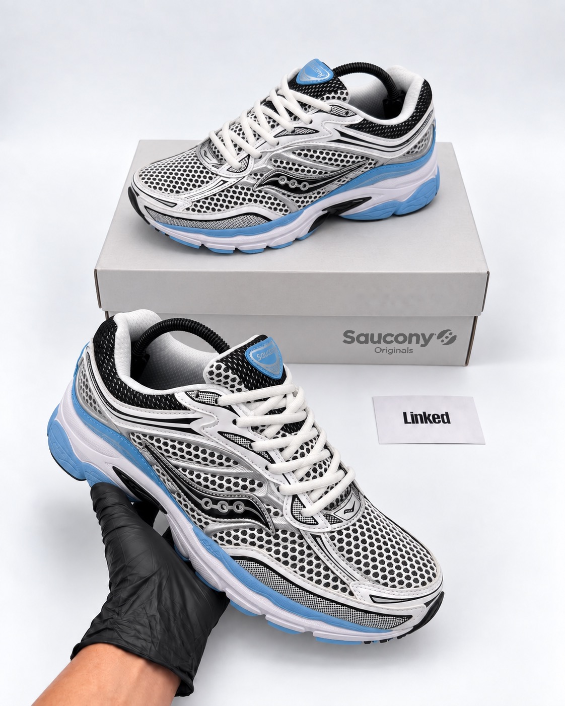Saucony Pro Grid Omni 9 Blissful White