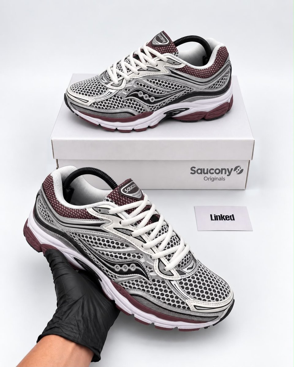 Saucony Pro Grid Omni 9 White/Brown