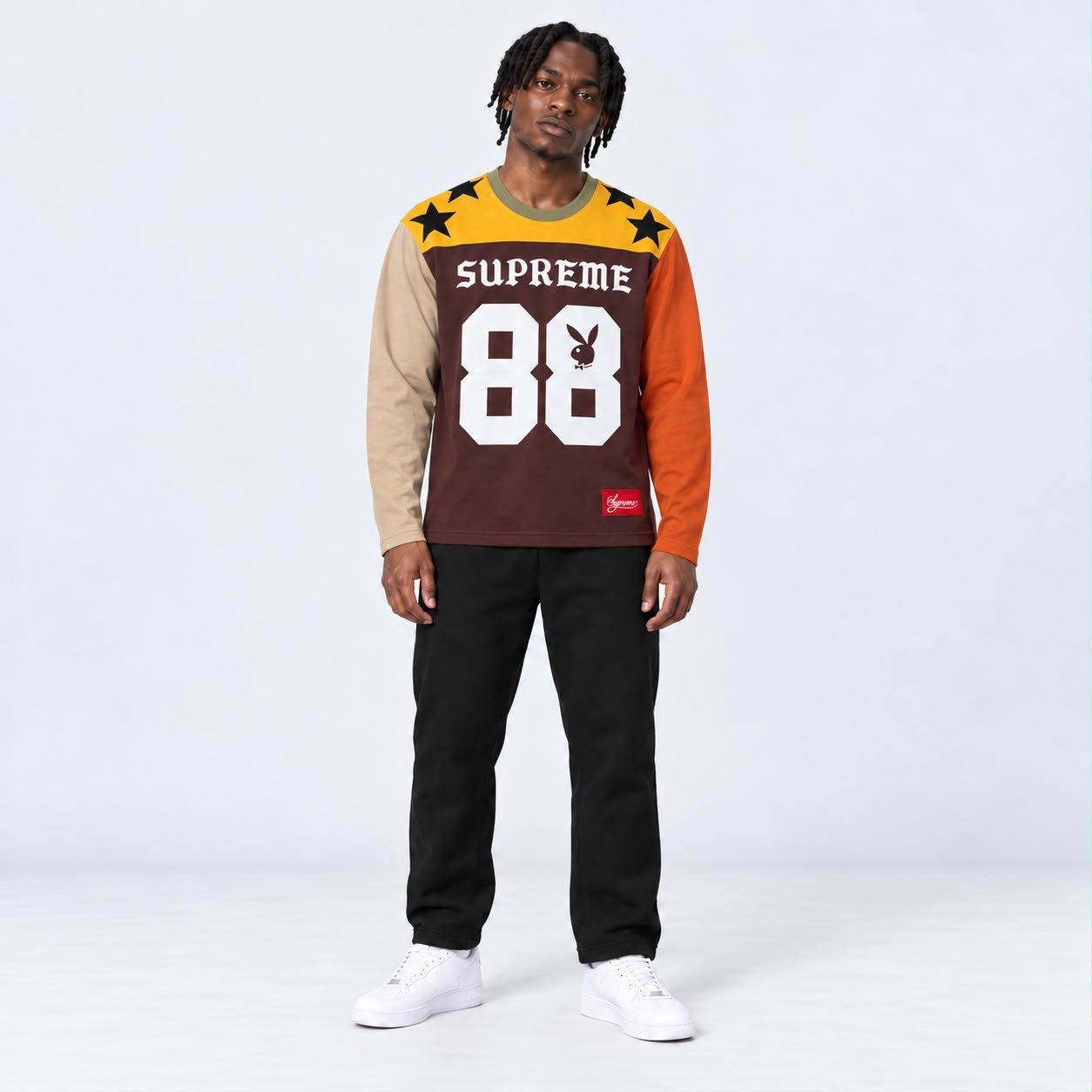 SUPREME PLAYBOY – BROWN – 88 LONG-SLEEVE TOP