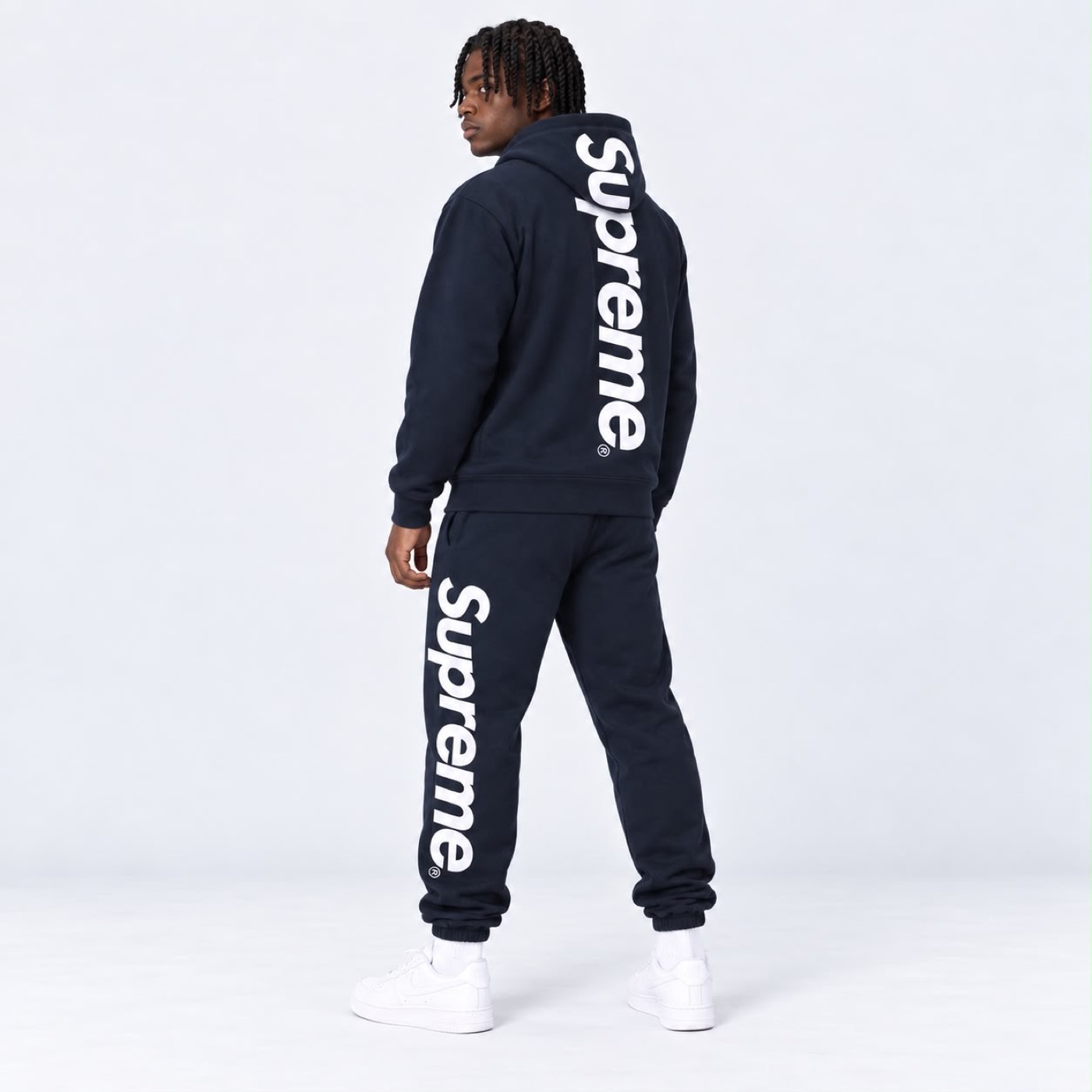 Supreme Navy Appliqué Tracksuit