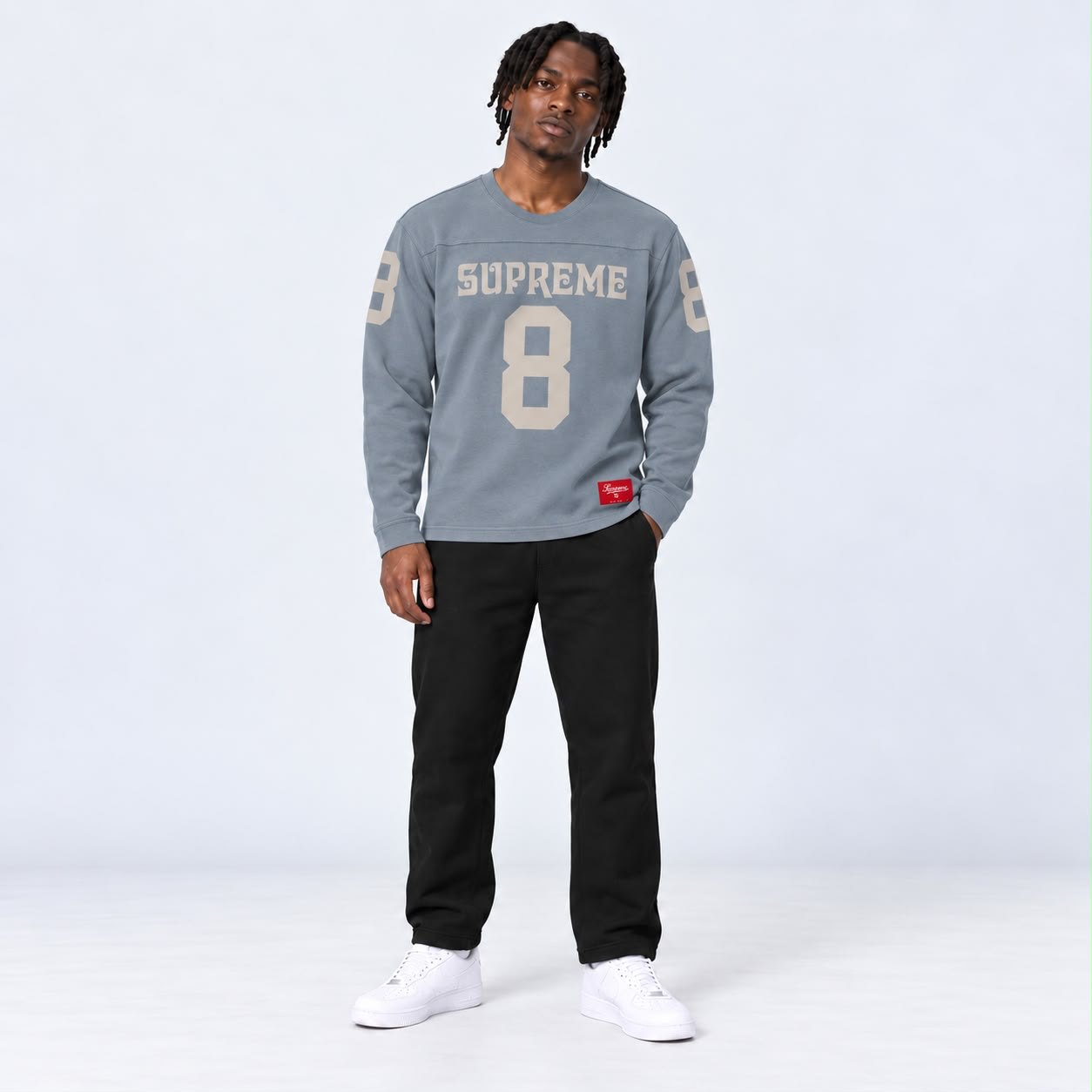 SUPREME AFFILIATED – SKY BLUE – 8 LONG-SLEEVE TOP