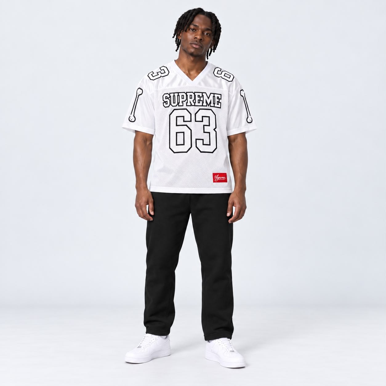 SUPREME BONE FOOTBALL – WHITE – 63 JERSEY