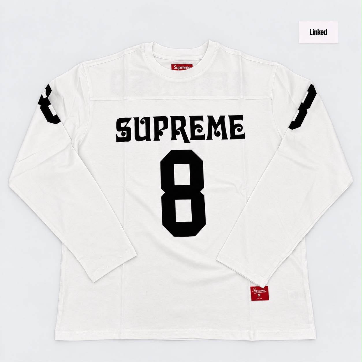 SUPREME AFFILIATED – WHITE/BLACK – 8 LONG-SLEEVE TOP 2