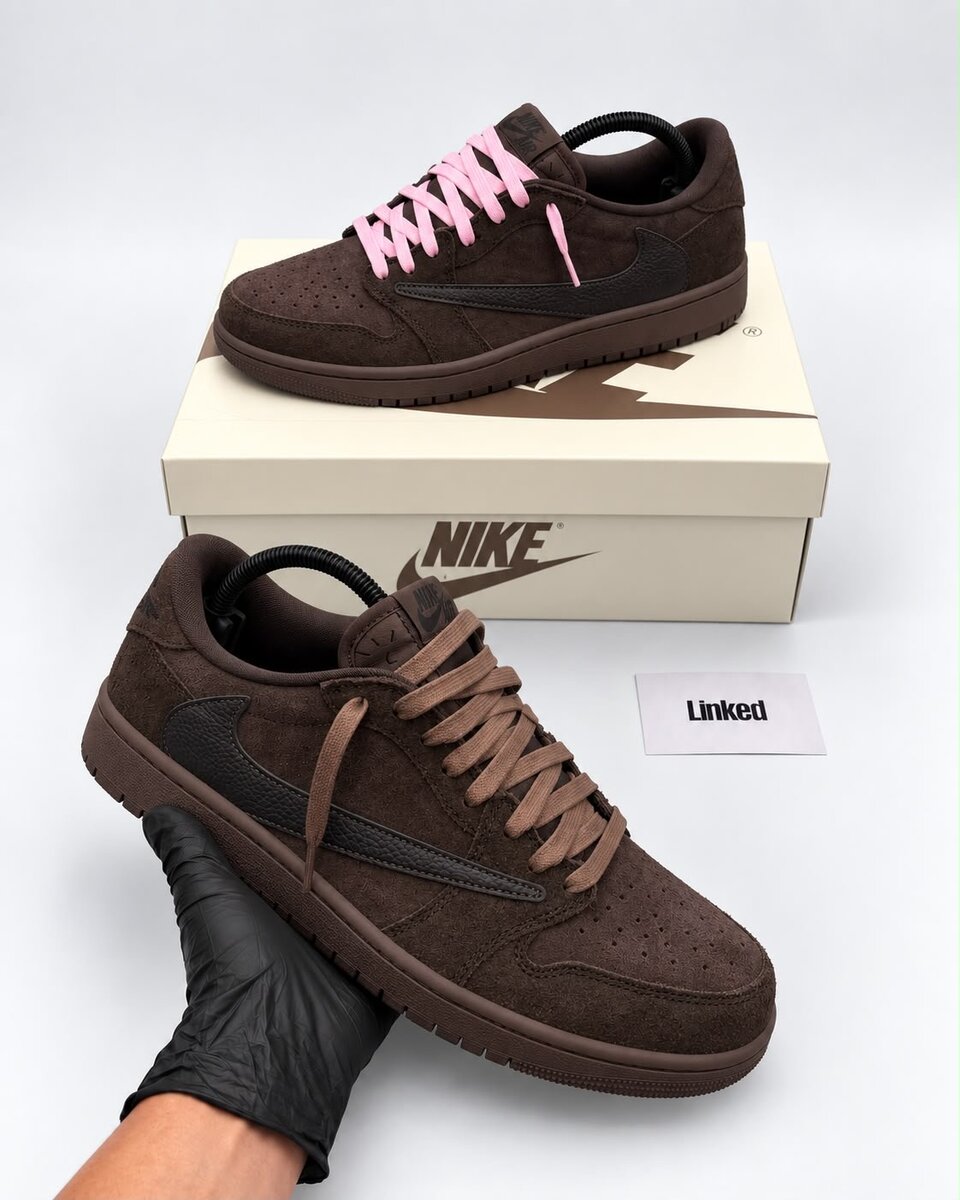 Travis Scott Jordan 1 Low Velvet Brown
